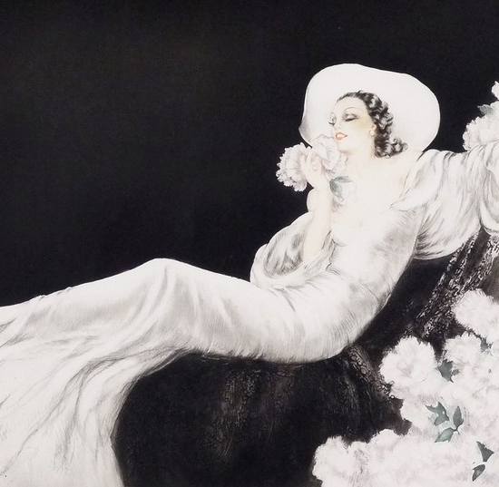 ルイ・イカールの絵画作品　タイトルは、恋の華